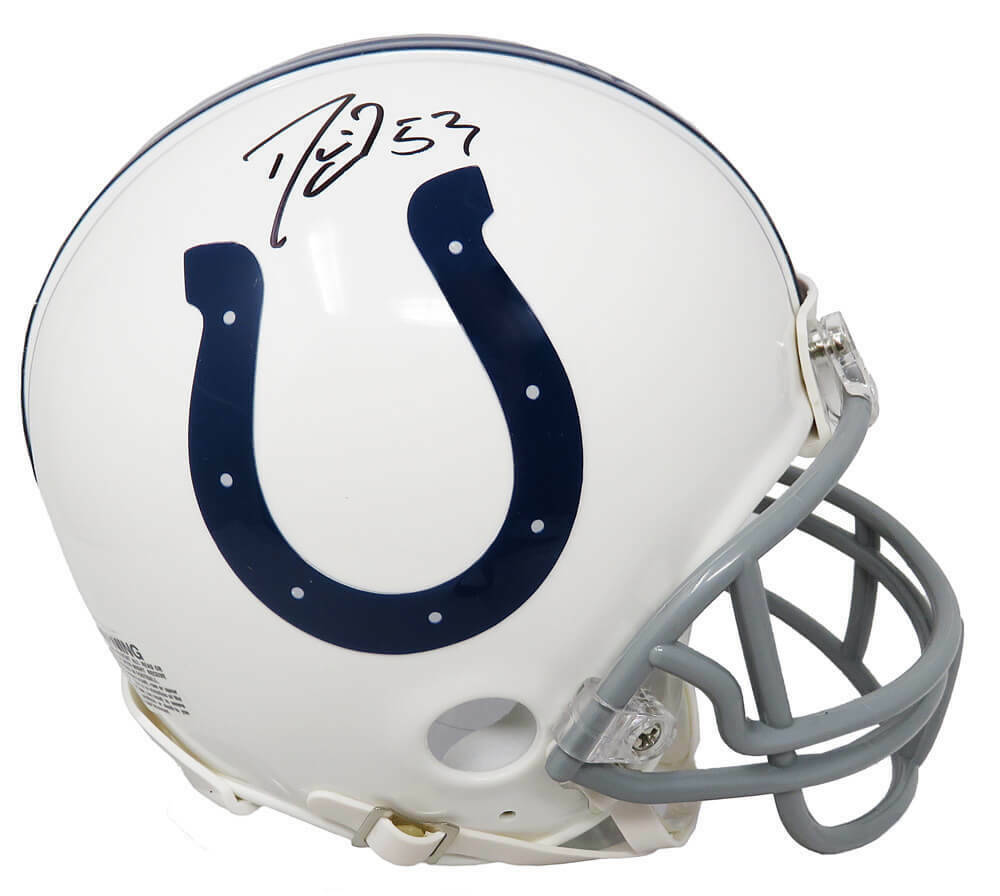 Darius Leonard Indianapolis Colts Signed Riddell Mini Helmet SCHWARTZ (Baltimore)