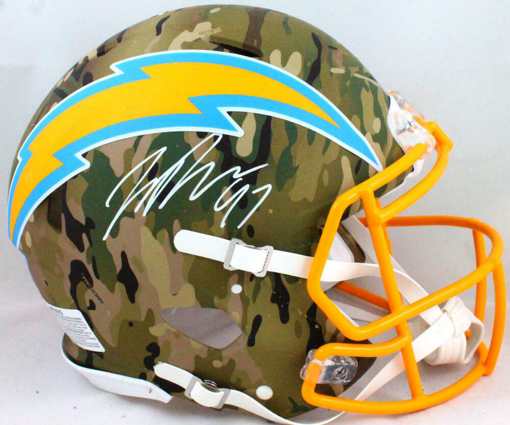 Joey Bosa Los Angeles Chargers Signed Camo Authentic Helmet (BAS COA)