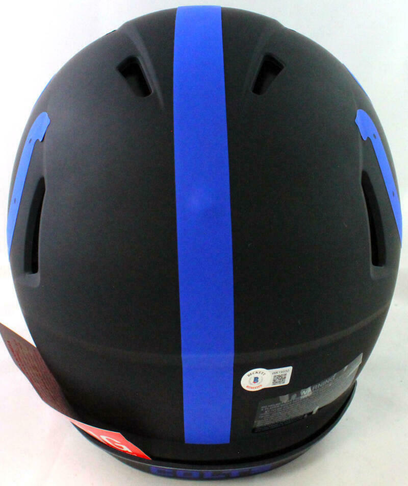 Marshall Faulk Indianapolis Colts Signed Authentic Eclipse F/S Helmet w/ HOF (BAS COA)