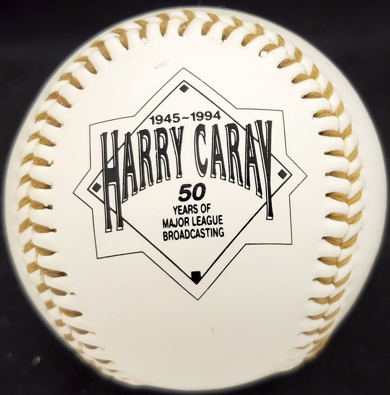 Harry Caray Autographed Fotoball Baseball Announcer "Holy Cow" (PSA/DNA COA)