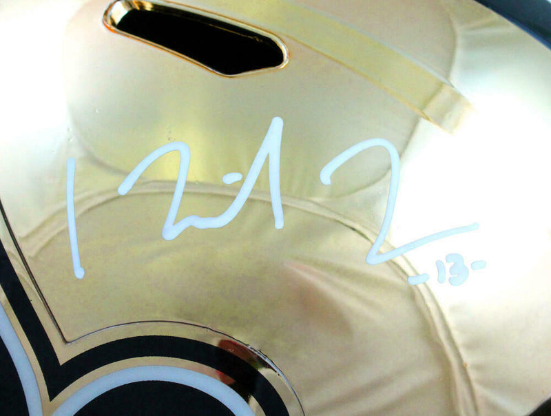 Michael Thomas New Orleans Saints Signed New Orleans Saints Chrome Full-sized Helmet (BAS COA)