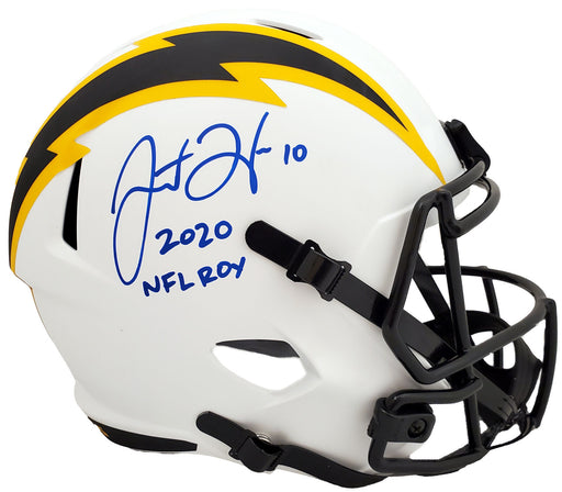 Justin Herbert San Diego Chargers Signed Lunar Eclipse Helmet with Ins —  Ultimate Autographs