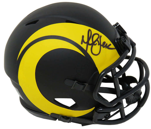 Marshall Faulk St. Louis Rams Signed AMP Alternate Riddell Speed Mini —  Ultimate Autographs