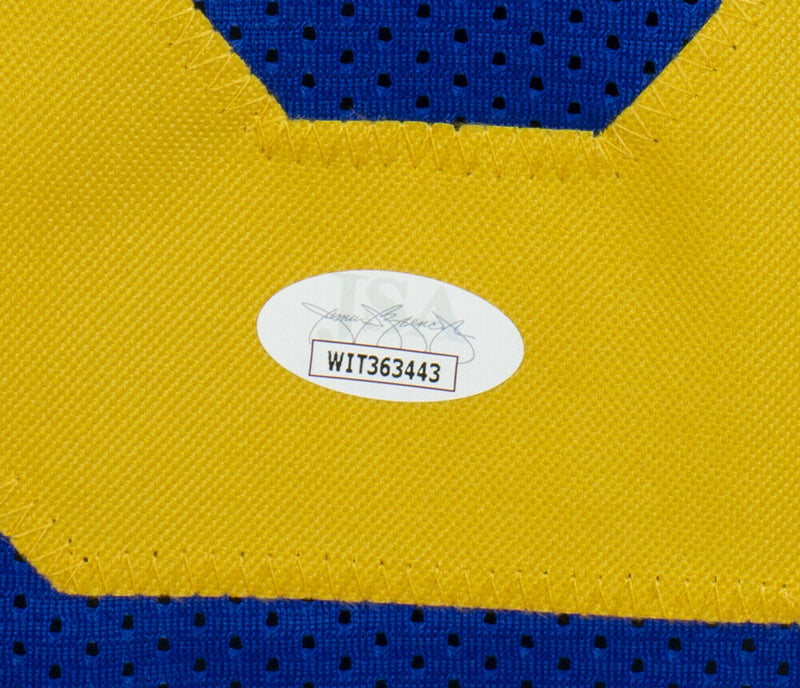 Aaron Donald Los Angeles Rams Signed Custom Blue Pro Style Football Jersey JSA COA (St. Louis), , 