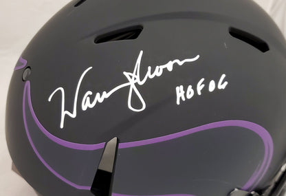 Warren Moon Minnesota Vikings Autographed Viking Eclipse full size Authentic Helmet 187024 (BAS COA)