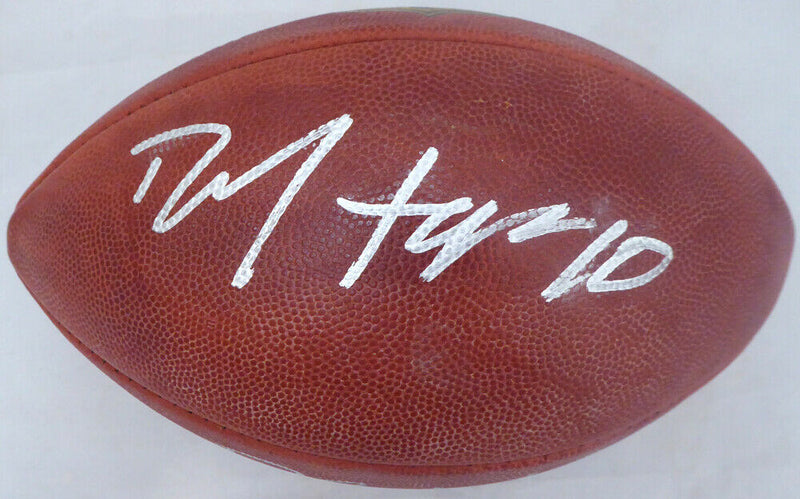 DESHAUN WATSON & DEANDRE HOPKINS HOUSTON TEXANS AUTOGRAPHED NFL FOOTBALL #143298 (BAS COA)