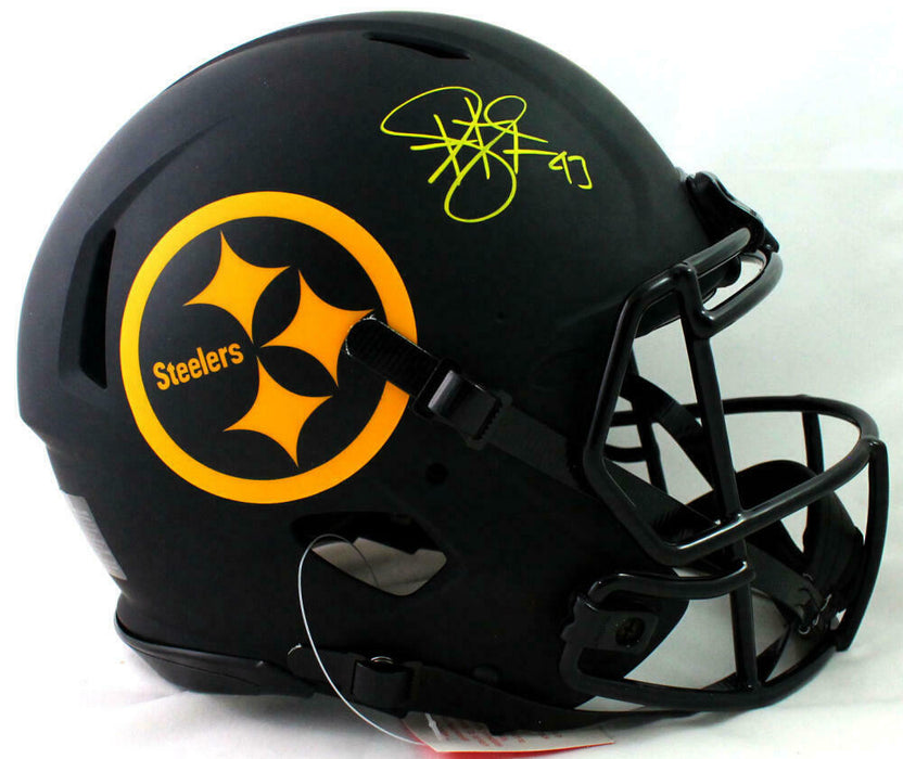 Troy Polamalu Pittsburgh Steelers Signed Steelers Full-sized Eclipse Speed Authentic Helmet (BAS COA)