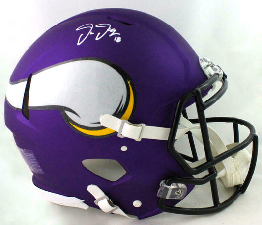 Justin Jefferson Minnesota Vikings Signed Vikings Full-sized Speed Authentic Helmet (BAS COA)