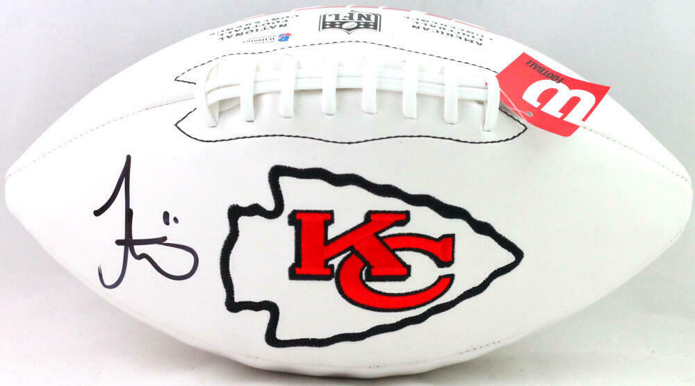 Tyreek Hill Kansas City Chiefs Signed Kansas City Chiefs Logo Football *Black (BAS COA)