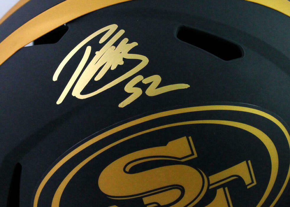 Patrick Willis San Francisco 49ers Signed 49ers Eclipse Speed Full-sized Helmet *Gold (BAS COA)