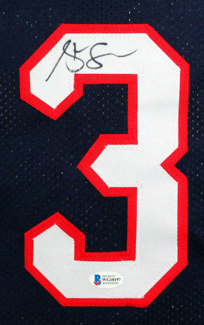 Steve Francis Autographed Blue Pro Style Jersey (BAS COA)