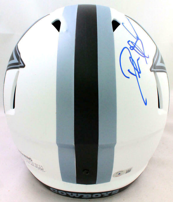 Deion Sanders Dallas Cowboys Signed Lunar Speed F/S Helmet (BAS COA)