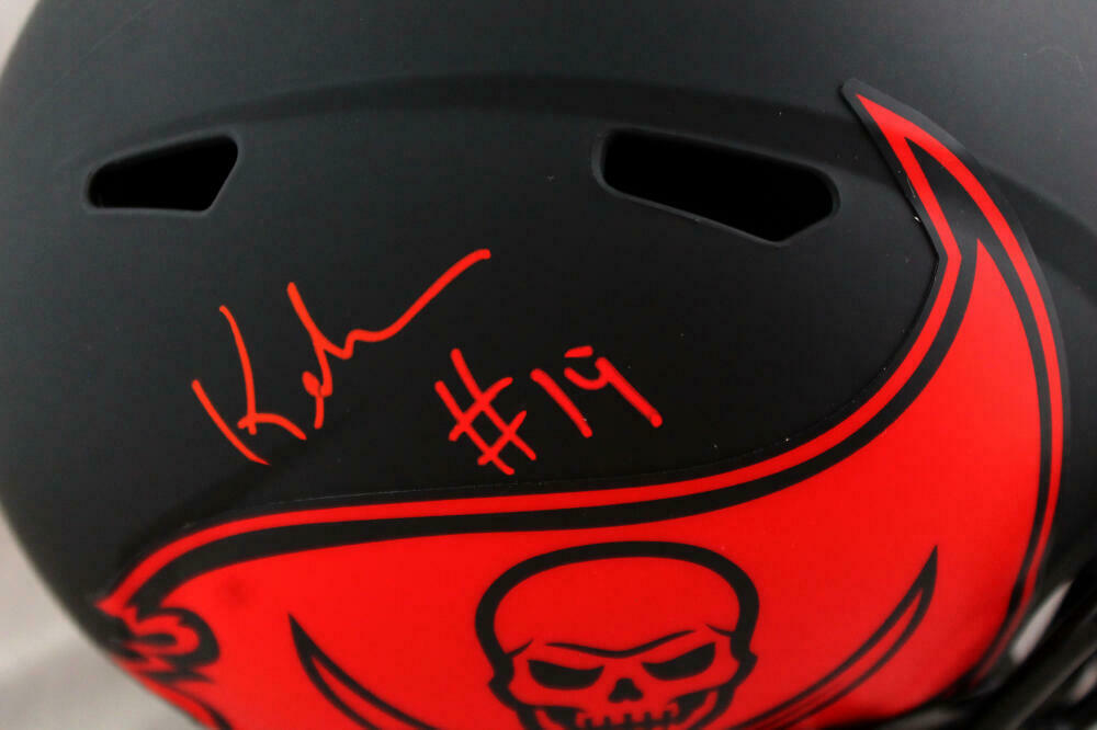 Keyshawn Johnson Tampa Bay Buccaneers Signed F/S Eclipse Speed Replica Helmet (JSA COA)