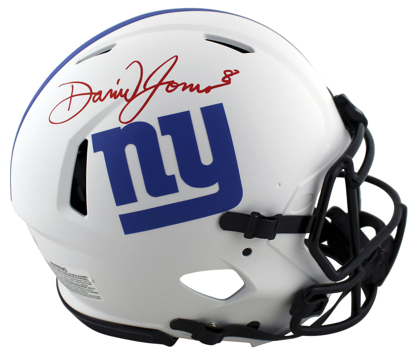 Daniel Jones New York Giants Signed Lunar Full-sized Speed Proline Helmet (BAS COA)