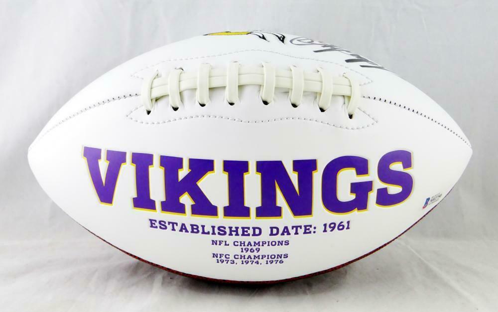 Adrian Peterson Minnesota Vikings Autographed Logo Football-(BAS COA), , 