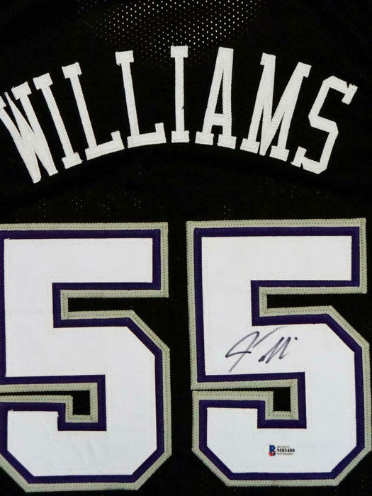 Jason Williams Sacramento Kings Autographed Black Jersey- (BAS COA)