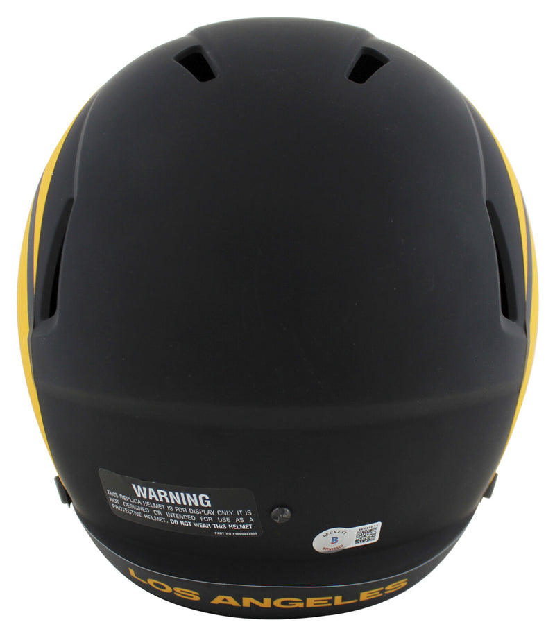 Eric Dickerson Los Angeles Rams Signed "HOF 99" Eclipse F/S Speed Replica Helmet BAS COA (St. Louis)