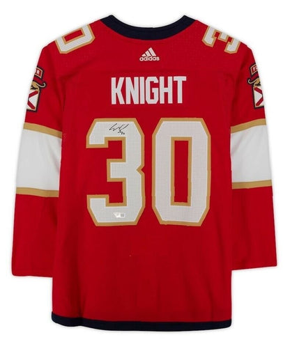 Spencer Knight Florida Panthers Signed Authentic Jersey (FAN COA)