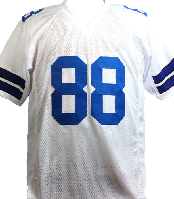 Drew Pearson Autographed Dallas Cowboys White Pro Style Jersey w/ HOF- (BAS COA)