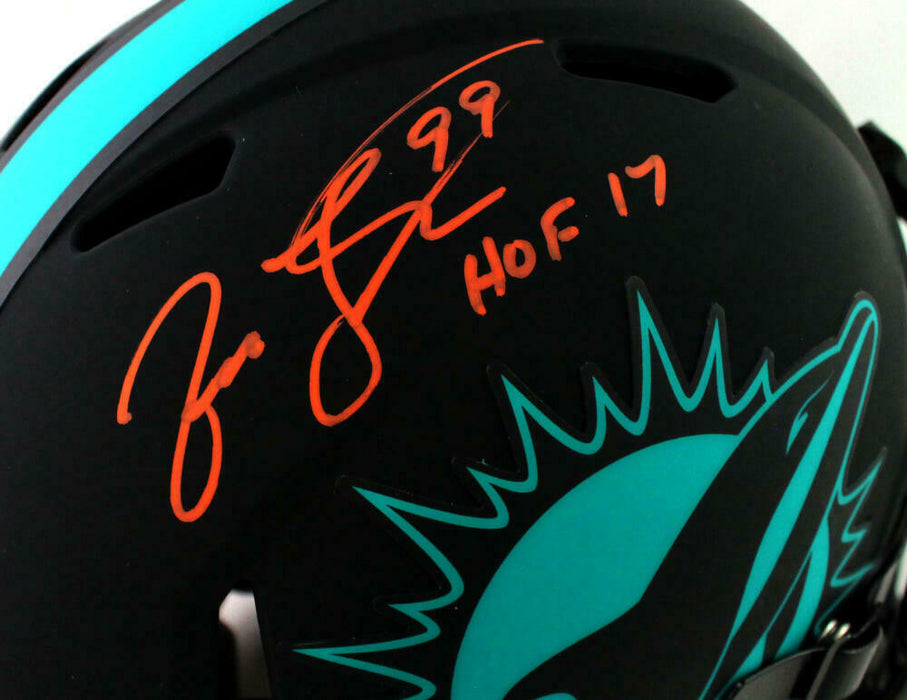 Jason Taylor Miami Dolphins Signed Miami Dolphins Eclipse Authentic Helmet with HOF (JSA COA)