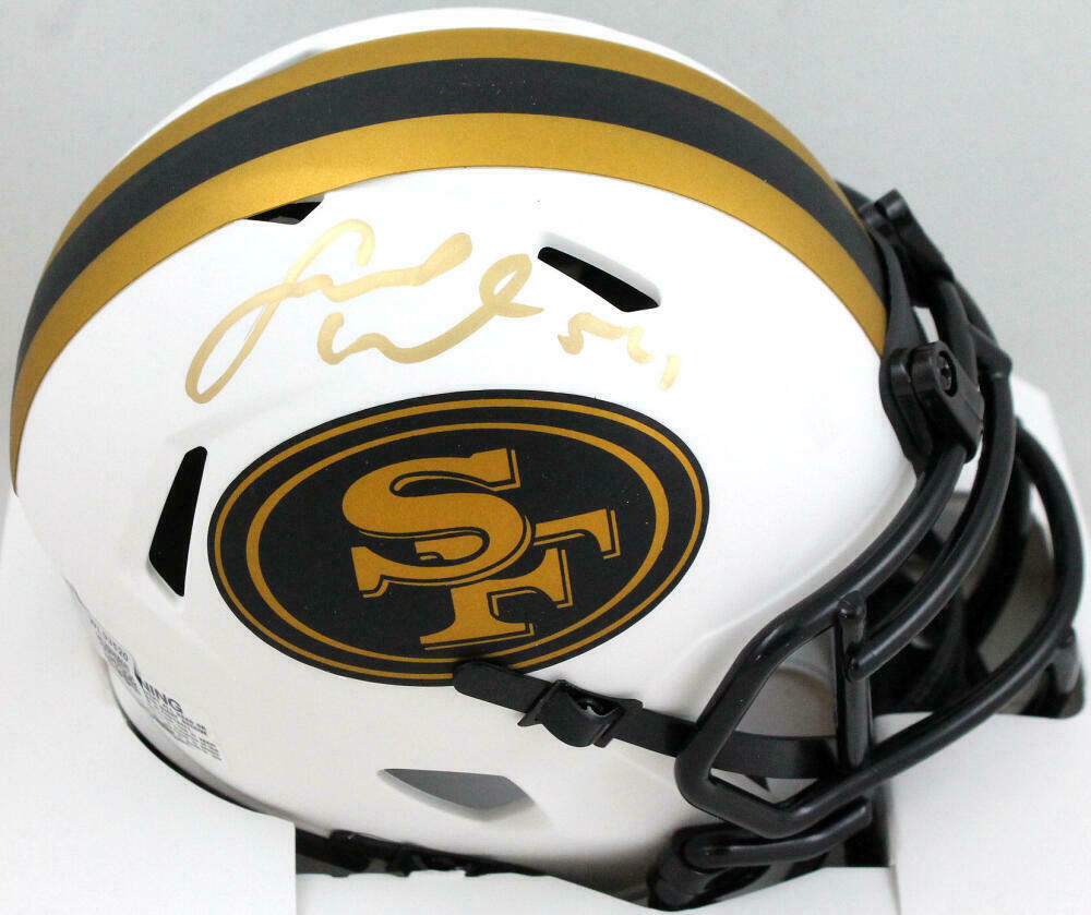 George Kittle Signed San Francisco 49ers Camo Speed Full-Size Football  Helmet (Beckett)