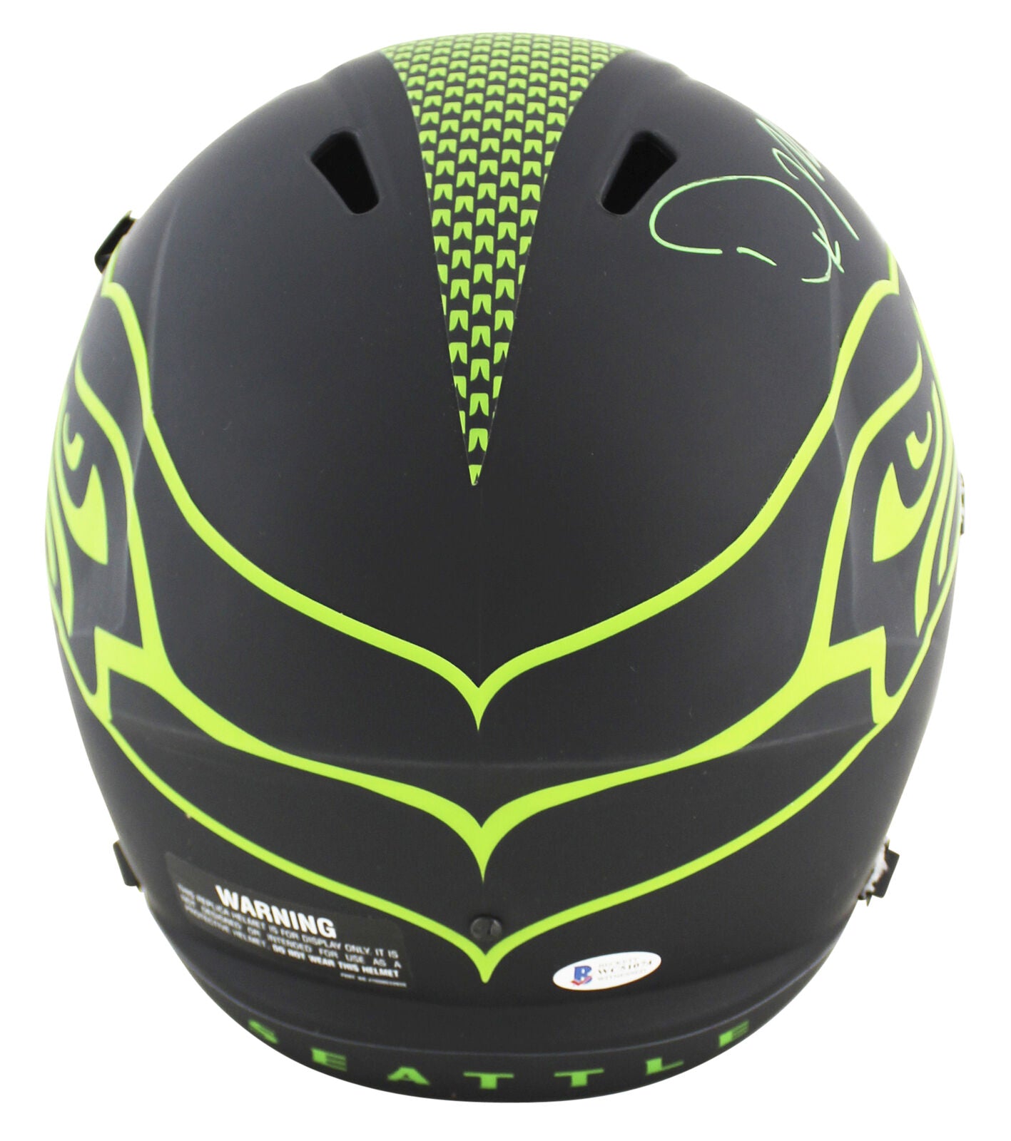 D.K. Metcalf Seattle Seahawks Signed Eclipse Full-sized Speed Replica Helmet with "Wolverine" (BAS COA)