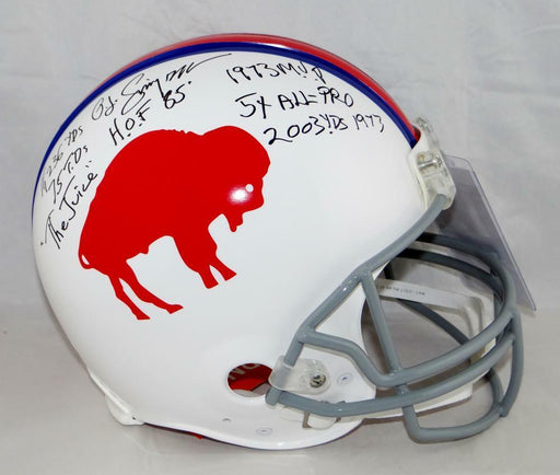 O.J. Simpson Buffalo Bills Signed F/S Authentic 65-73 TB Helmet W