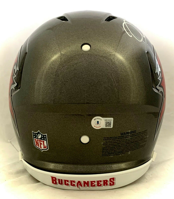 Mike Alstott Tampa Bay Buccaneers Signed Tampa Bay Buccaneers Full-sized Speed Authentic Helmet (BAS COA)