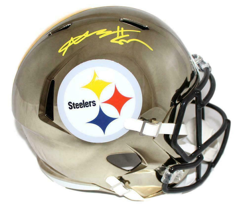 Antonio Brown Pittsburgh Steelers Signed Pittsburgh Steelers Chrome Replica Helmet 22799 (JSA COA)