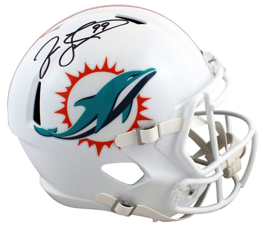 Jason Taylor Signed Dolphins Matte Black Speed Mini-Helmet