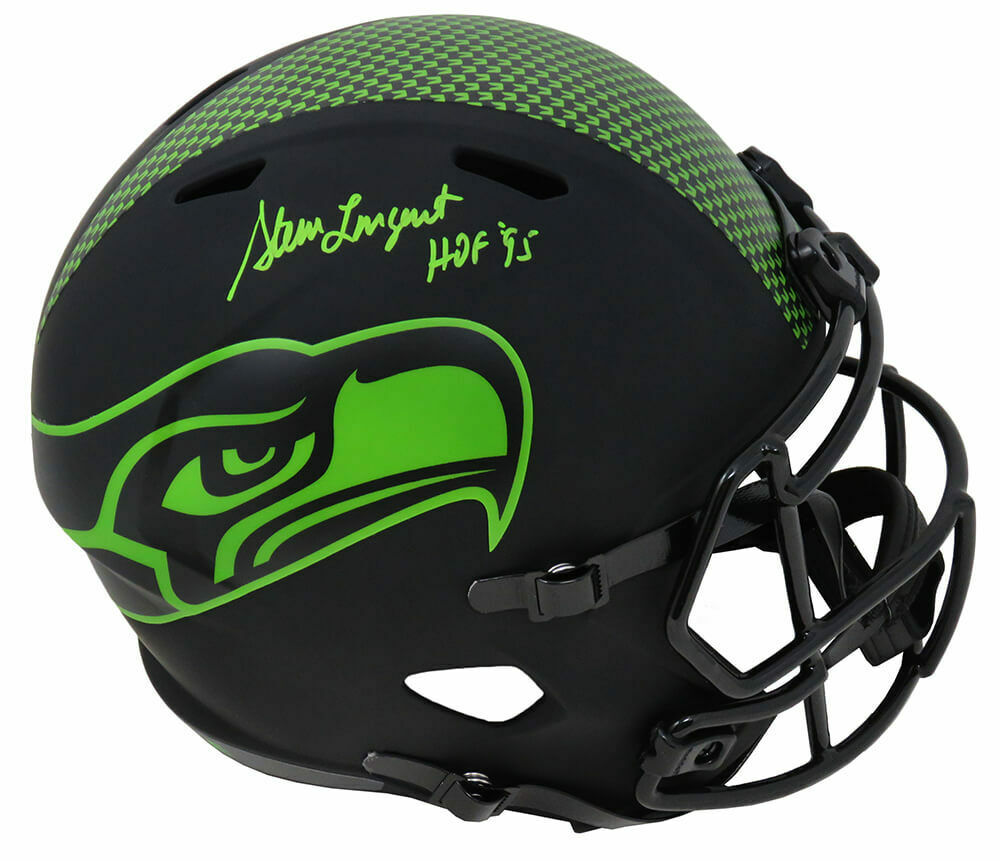 L.J. Collier Autographed Seattle Seahawks Mini Helmet