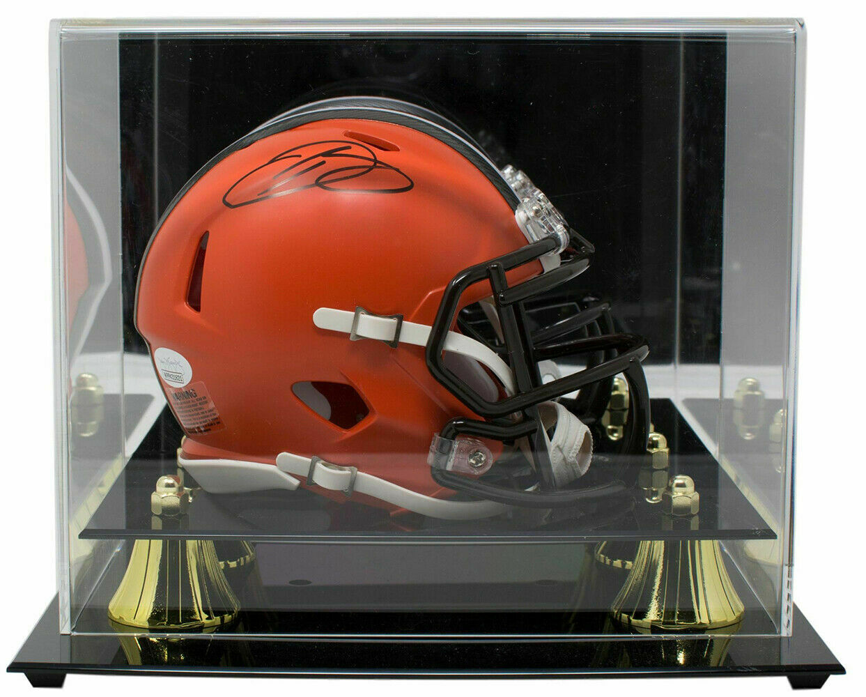 Odell Beckham Autographed/Signed Cleveland Browns AMP Mini Helmet