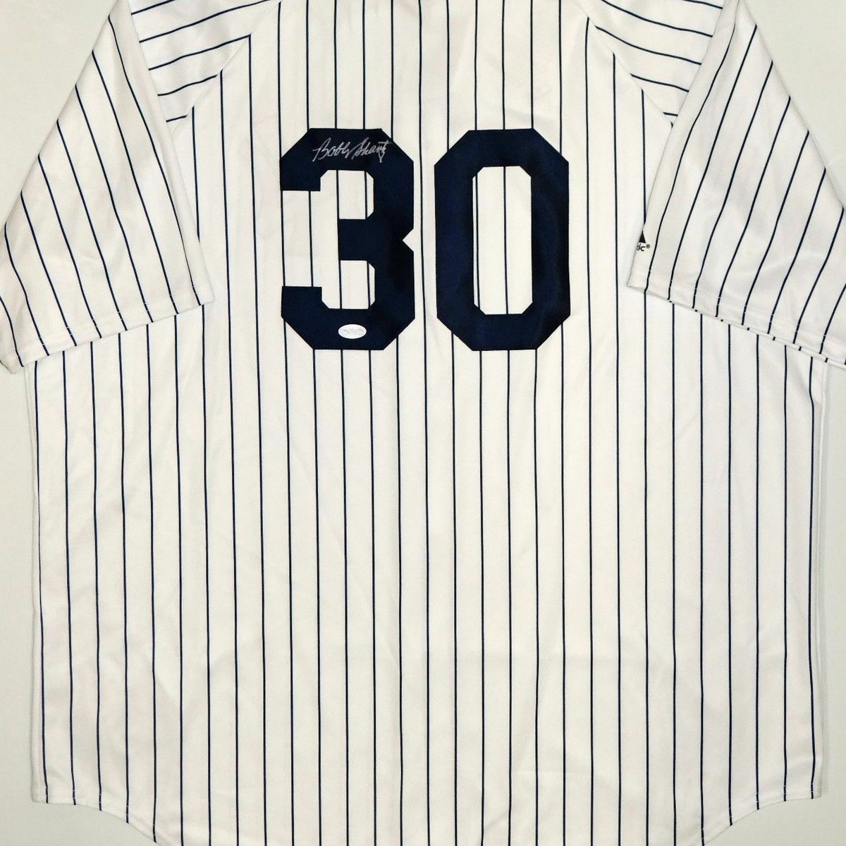 REGGIE JACKSON SIGNED NEW YORK YANKEES PINSTRIPE MAJESTIC JERSEY JSA