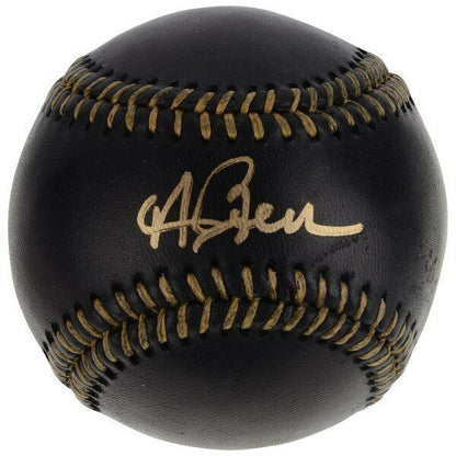 ANDREW BENINTENDI Boston Red Sox Signed Black Leather Baseball (FAN COA)