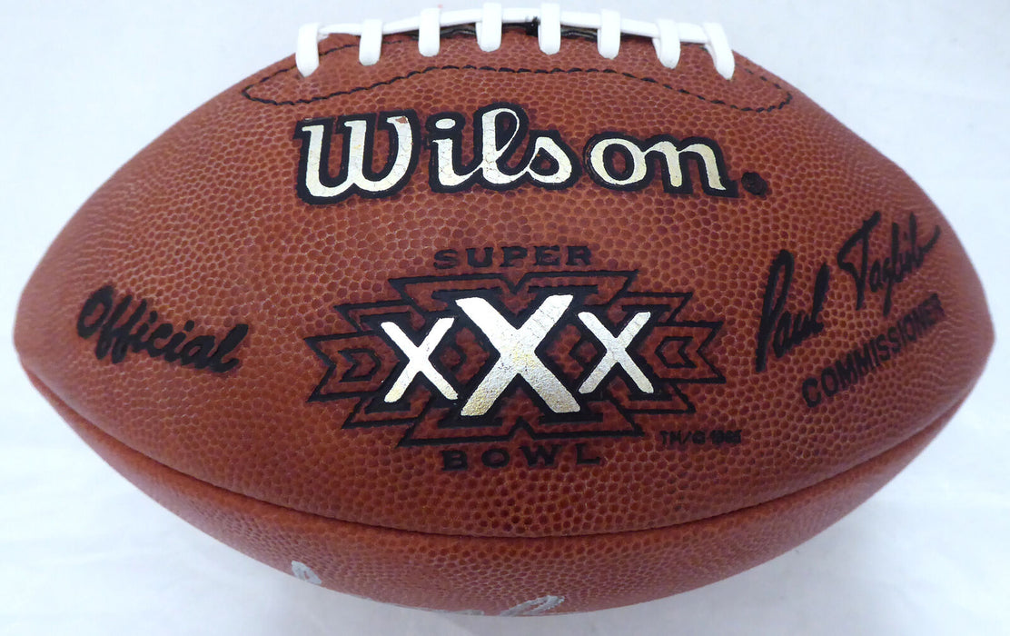 Larry Brown Dallas Cowboys Autographed NFL SB Leather Football "SB MVP"(BAS COA)