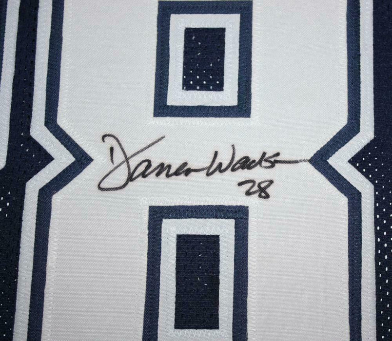 Darren Woodson Autographed Dallas Cowboys Blue Dbl Stitch Pro Style Jersey *8- (JSA COA)