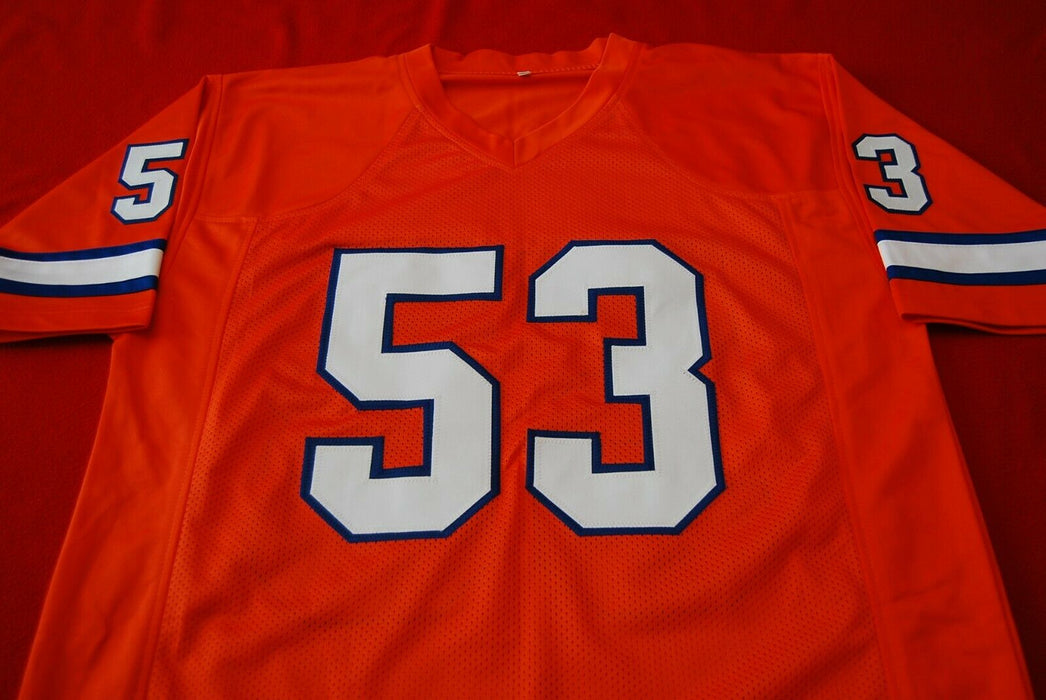 BILL ROMANOWSKI Denver Broncos signed Jersey Witnessed 2X SB CHAMP