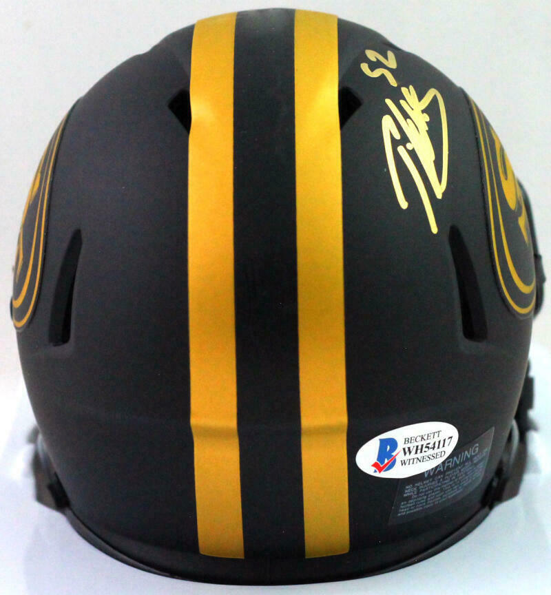 Patrick Willis San Francisco 49ers Signed SF 49ers Eclipse Speed Mini Helmet *Gold (BAS COA)