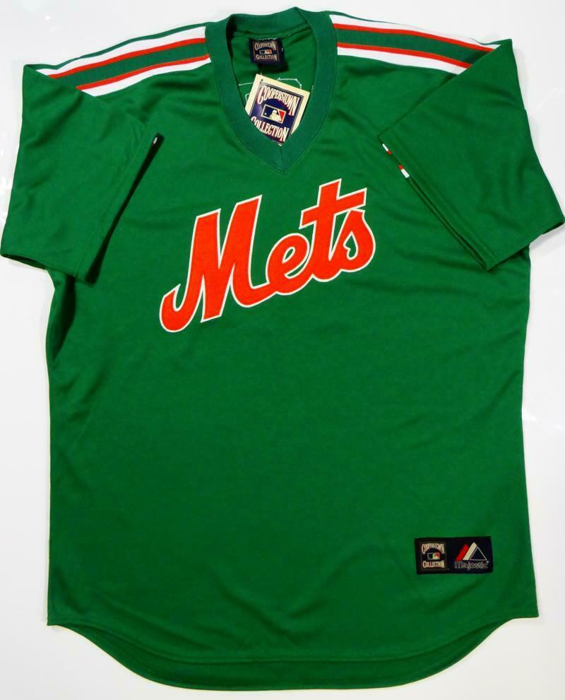 Doc Gooden New York Mets Signed New York Mets Green Majestic Jersey with 86 WS Champs (JSA COA)