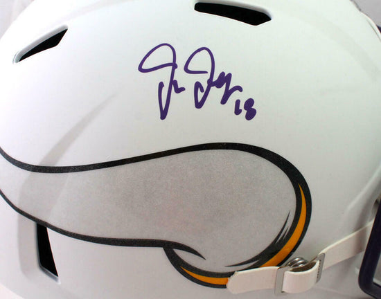 Justin Jefferson Signed Minnesota Vikings F/S 1983-01 Speed Helmet BAS