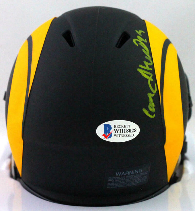 Cam Akers Los Angeles Rams Signed Los Angeles Rams Eclipse Speed Mini Helmet *Yellow BAS COA (St. Louis)