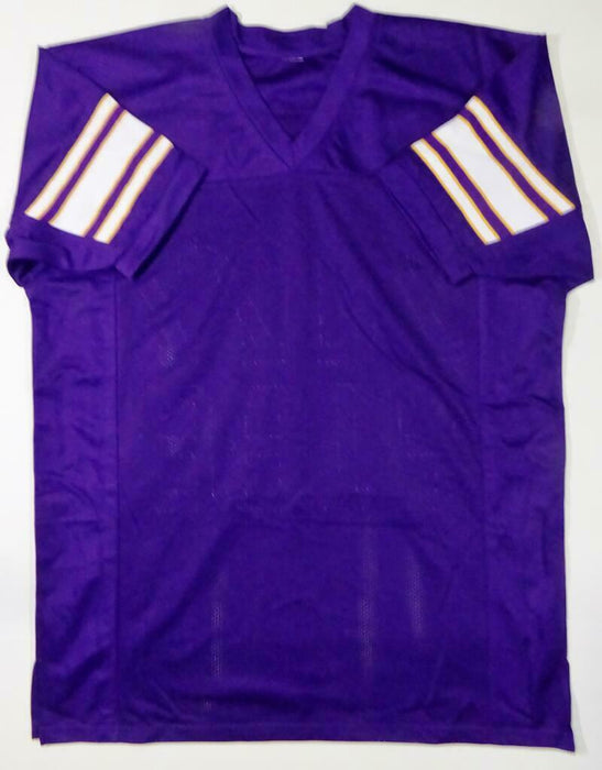 Purple People Eaters Minnesota Vikings Autographed Purple Pro Style Jersey -(JSA COA)
