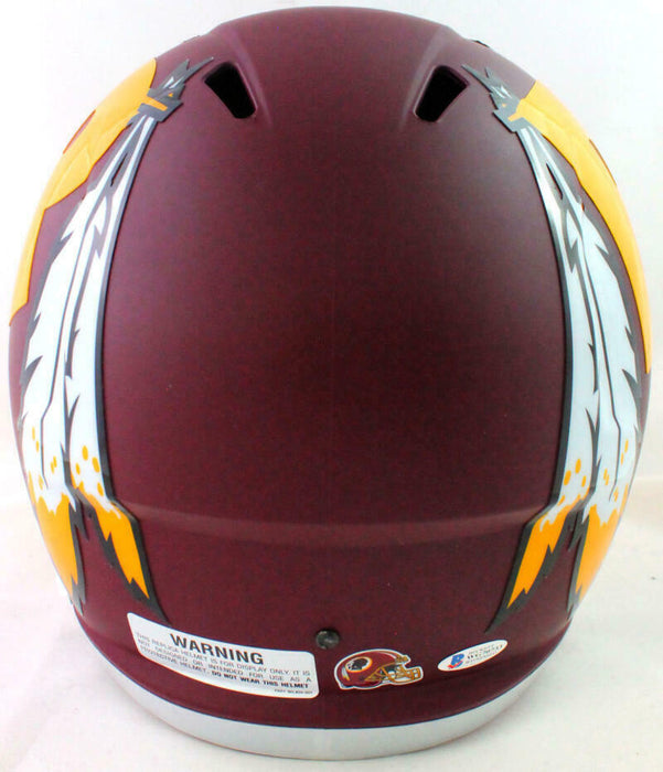 John Riggins Washington Redskins Signed Washington Full-sized Amp Speed Helmet *Silver (BAS COA)