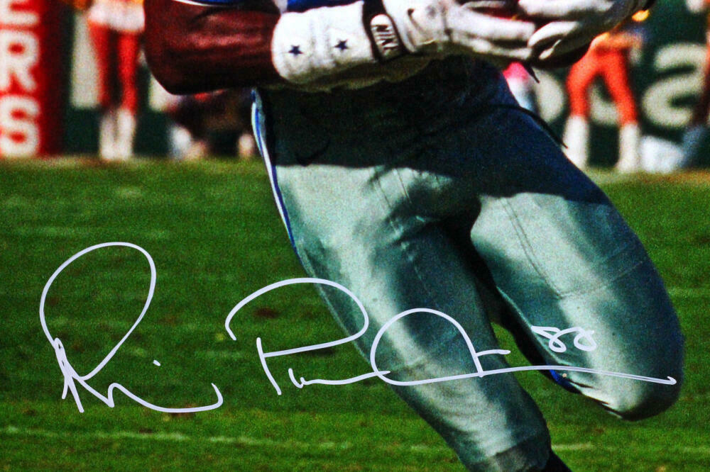 Michael Irvin Autographed Dallas Cowboys Running w/ Ball 16x20 HM Photo-BAS COA