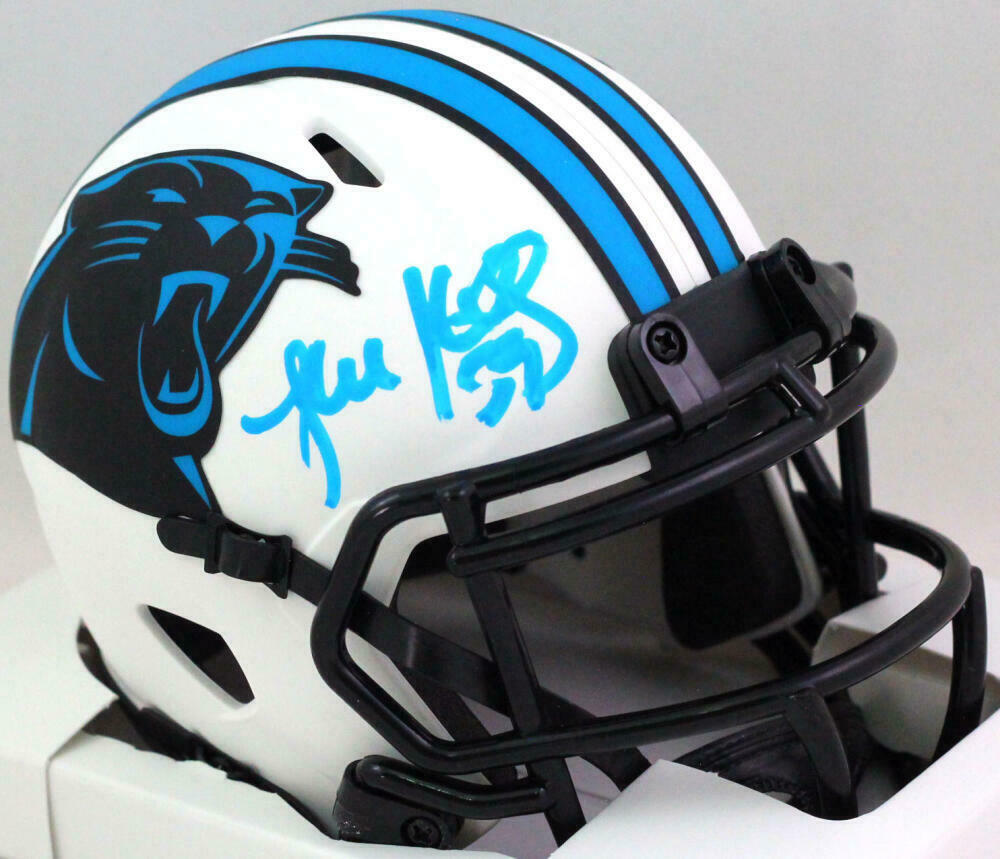 Luke Kuechly Autographed Carolina Panthers Eclipse Mini Football Helmet -  BAS