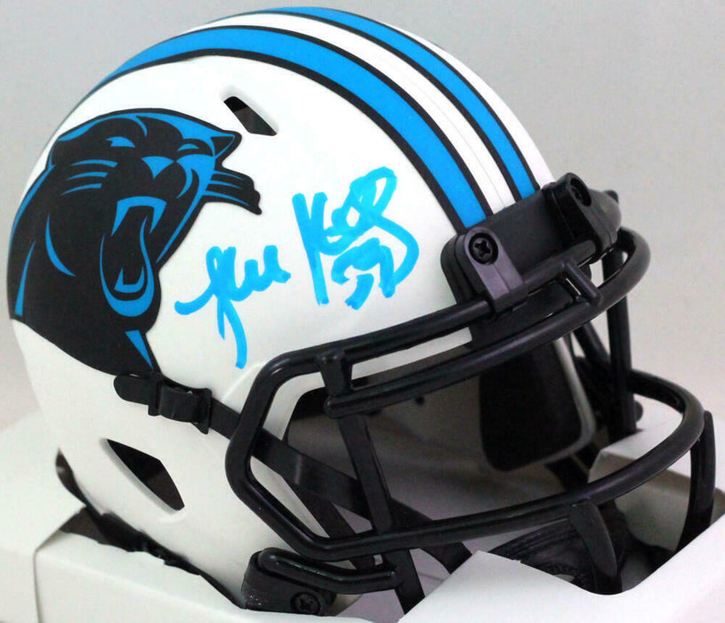 Luke Kuechly Carolina Panthers Signed Lunar Speed Mini Helmet (BAS COA)