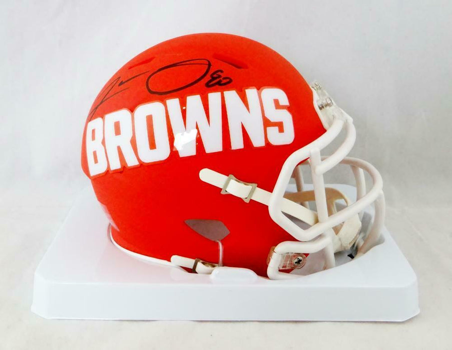 Jarvis Landry Cleveland Browns Signed AMP Speed Mini Helmet (JSA COA)