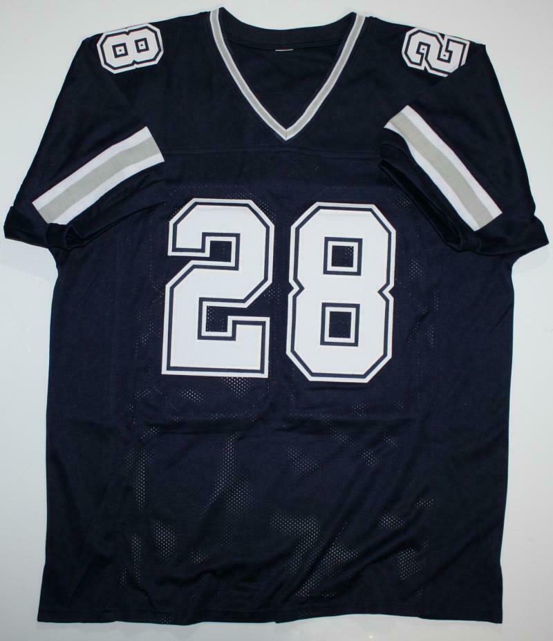 Darren Woodson Autographed Dallas Cowboys Blue Dbl Stitch Pro Style Jersey *2- (JSA COA)