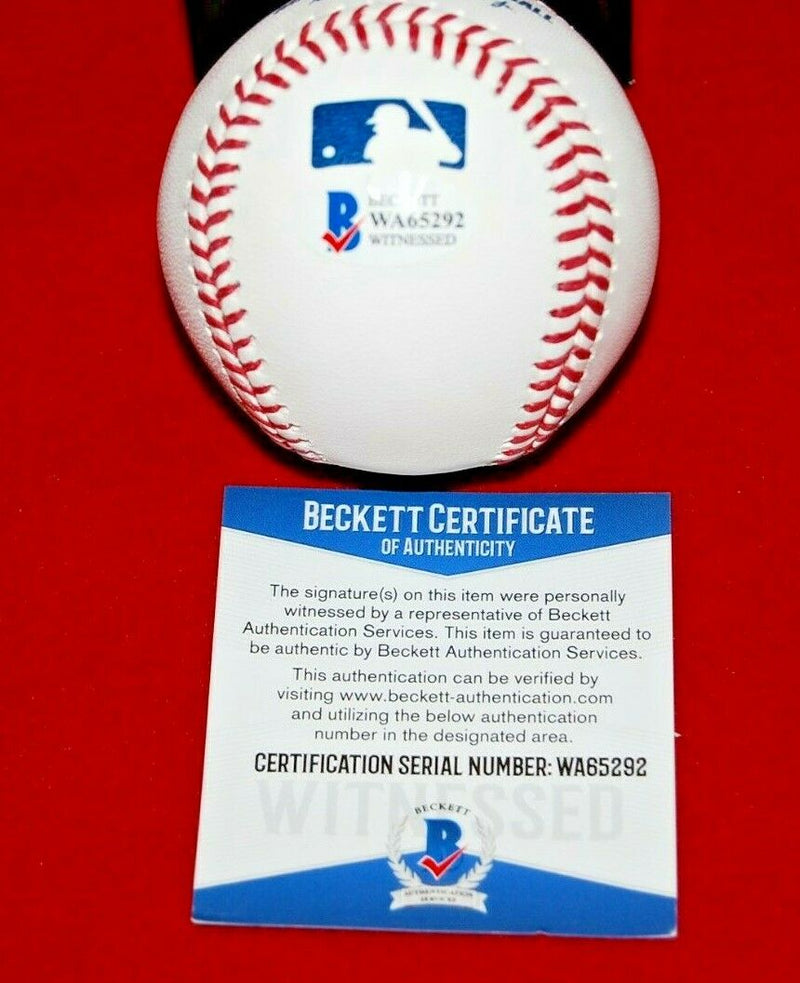 GEORGE SPRINGER Houston Astros autographed signed MLB Baseball 1 BAS COA