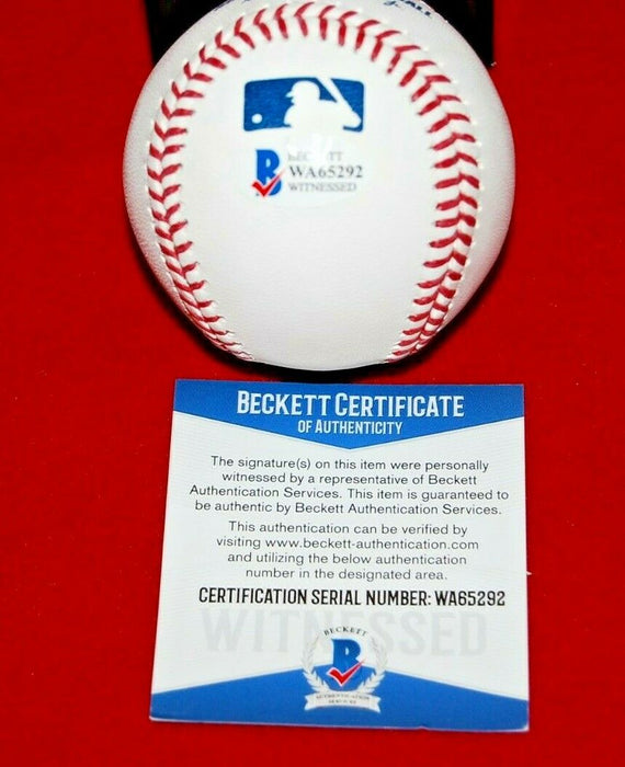GEORGE SPRINGER Houston Astros autographed signed MLB Baseball 1 BAS COA